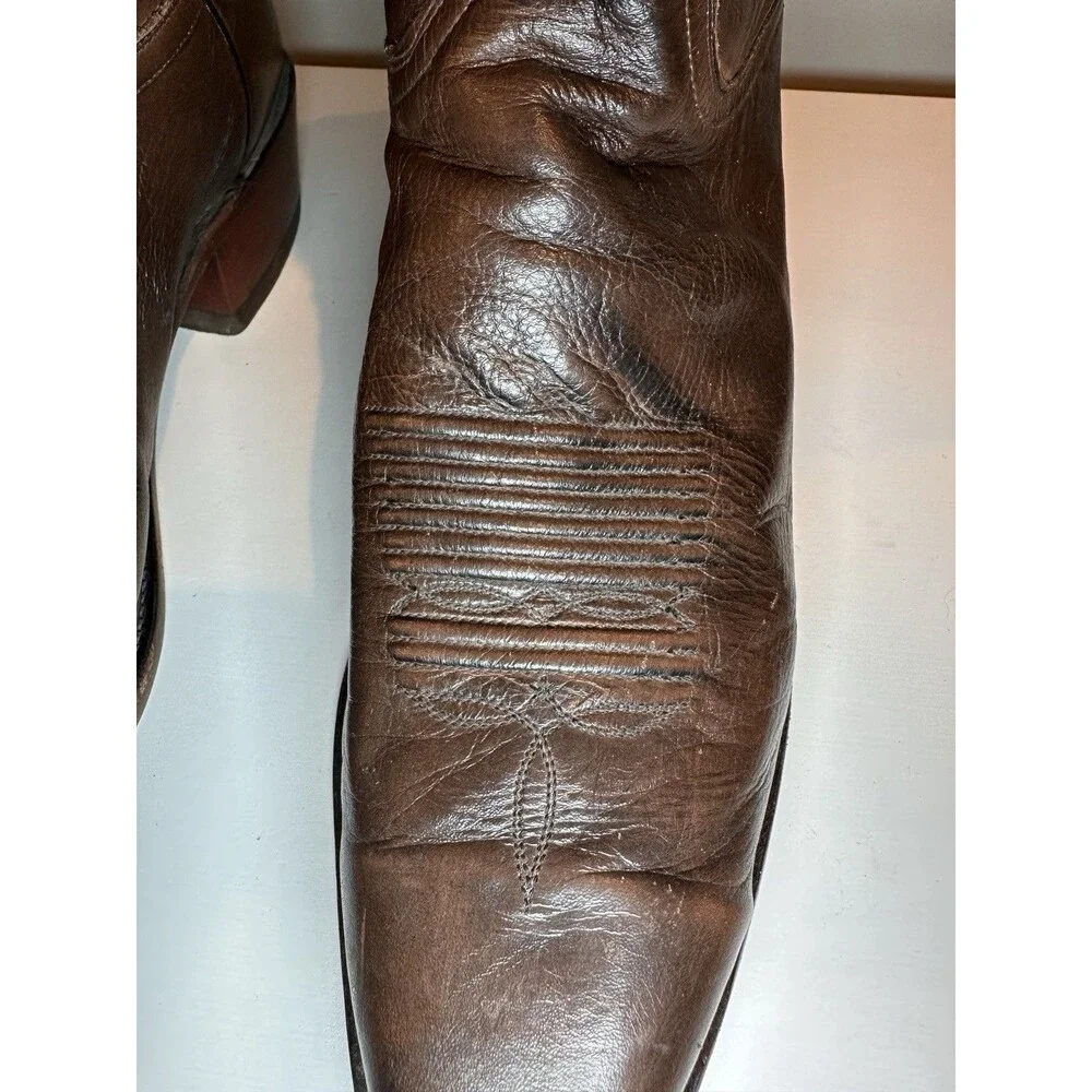 1883 Lucchese Mens Western Leather Boots Size 11D Rich Brown N1615 USA